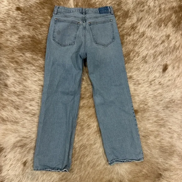 Abercrombie & Fitch Light Blue Straight Leg Jeans - Picture 2 of 4